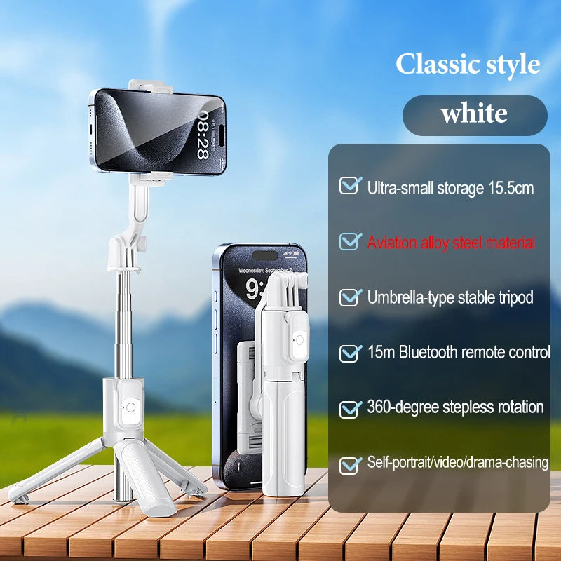 Selfie Stick for Mobile Selfie Tripod Stick Insta360 Smartphone Tripod Foldable Selfie Stick Tripod for Phone Holder Bluetooth