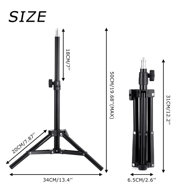 LED Selfie Ring Light Kit — USB Ring Lamp with Tripod & Remote for Video / Livestream