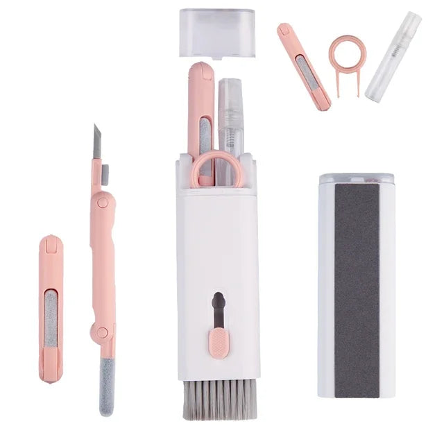 7-in-1 Keyboard & Earphone Cleaning Kit — Brush, Keycap Puller & Cleaning Pen