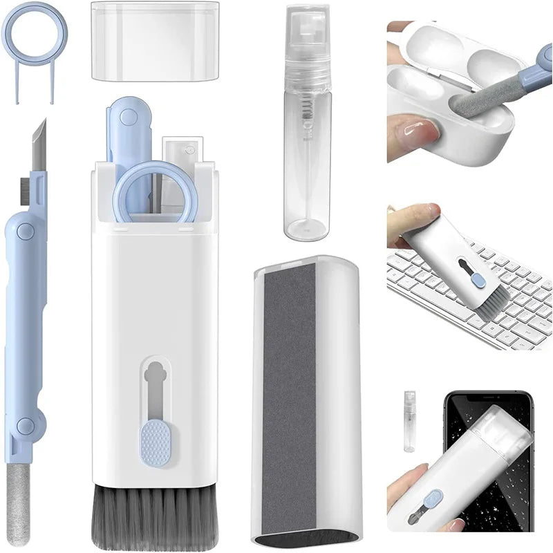 7-in-1 Keyboard & Earphone Cleaning Kit — Brush, Keycap Puller & Cleaning Pen