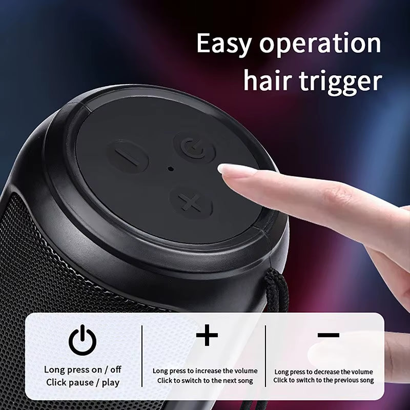 Portable Bluetooth Speaker — Wireless Subwoofer for Home & Outdoor