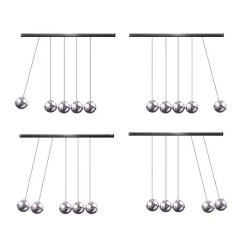 Physical Science Toy Newton Balance Pendulum Ball Collision Energy Conservation Law Ball Office Desktop Decoration Holiday Gift
