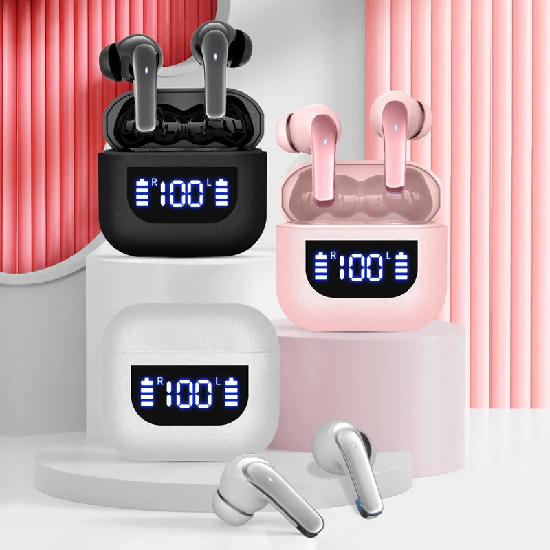 K07 Wireless Earphones Bluetooth Active Noice Cancellation Wireless Earbuds Bluetooth 5.3 Headphones TWS with LED Display